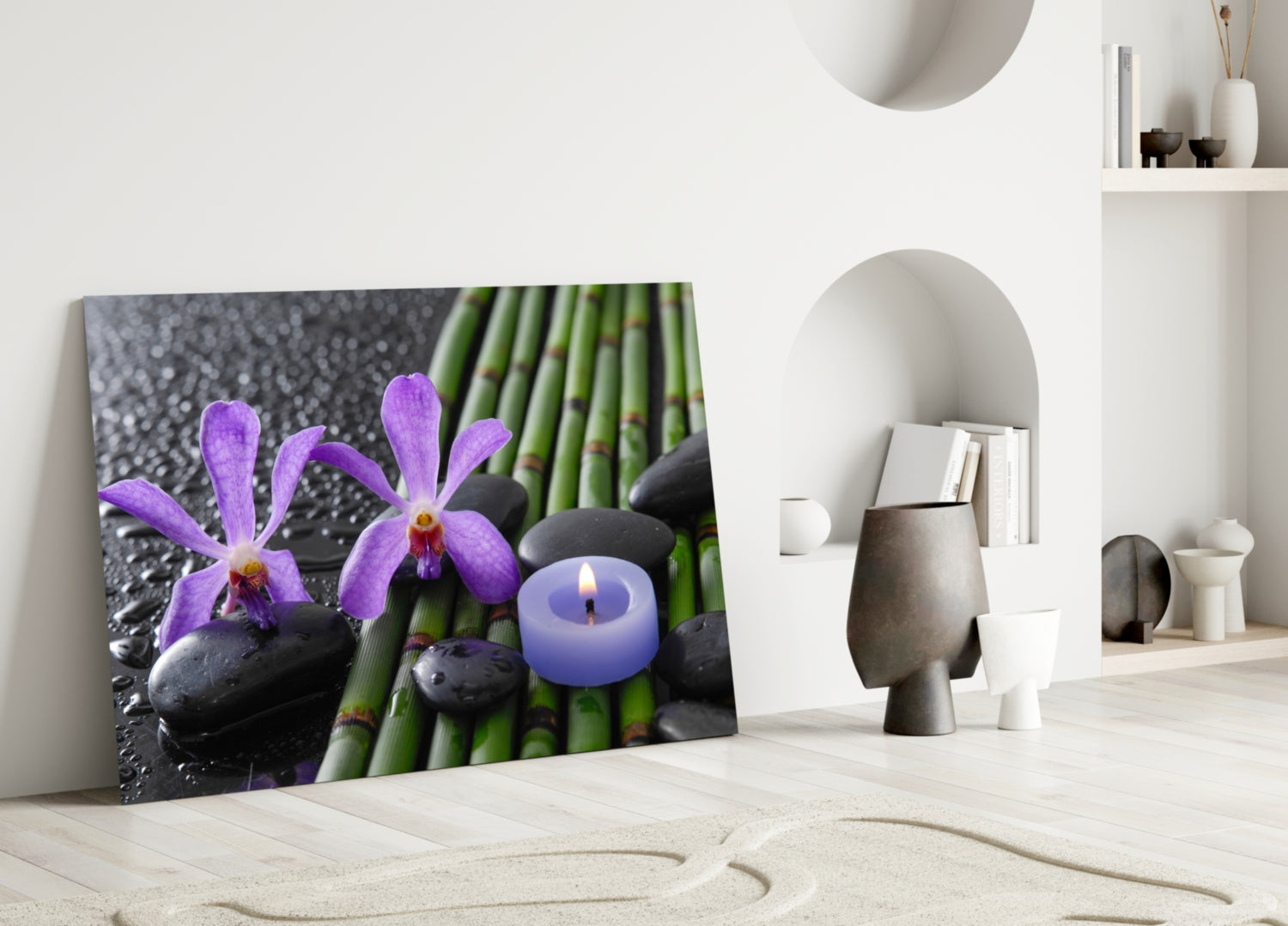Spa Glass Wall Art