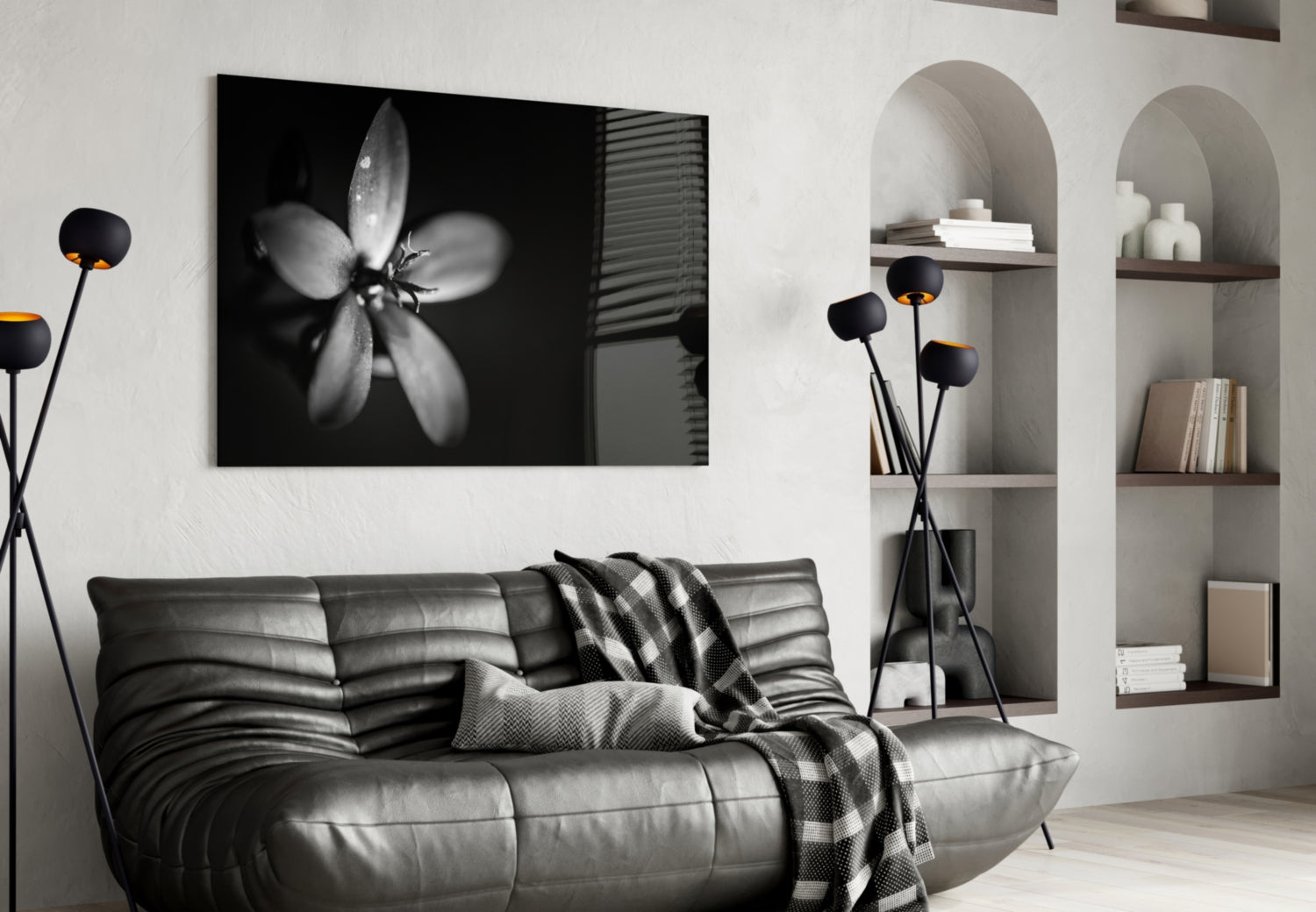 Flower Glass Wall Art