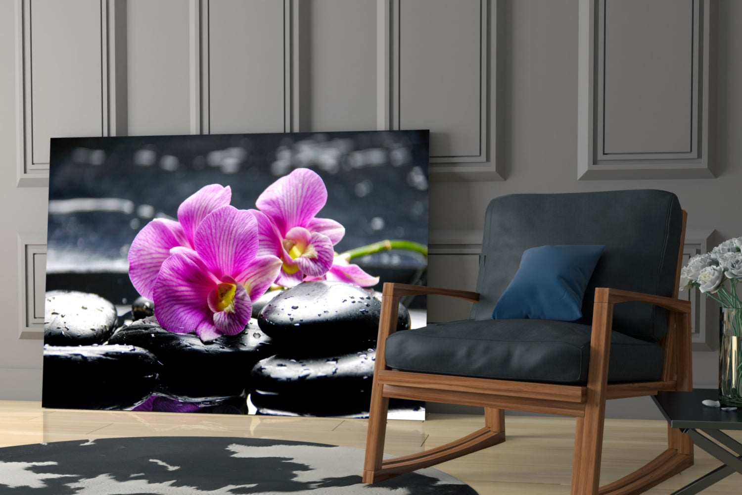 Spa Glass Wall Art