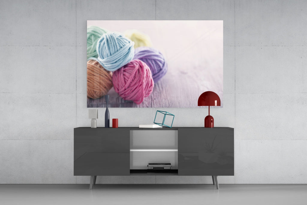 Balls of Rope Glass Wall Art