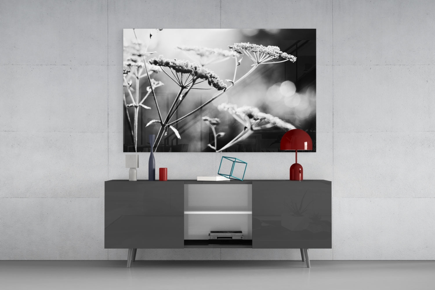 Flower Glass Wall Art