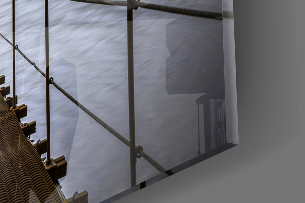 Suspension Bridge Glass Wall Art