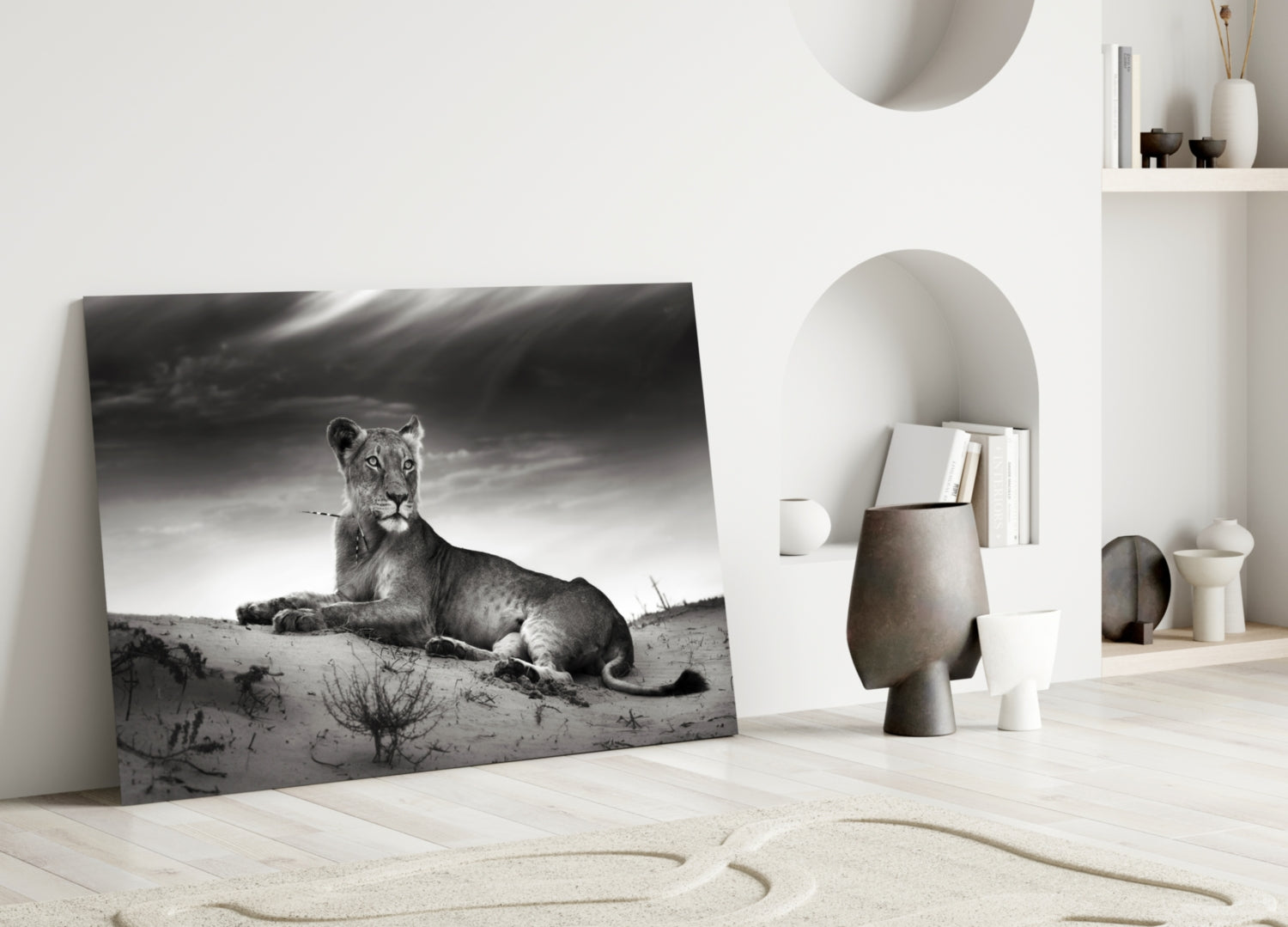 Lioness Glass Wall Art