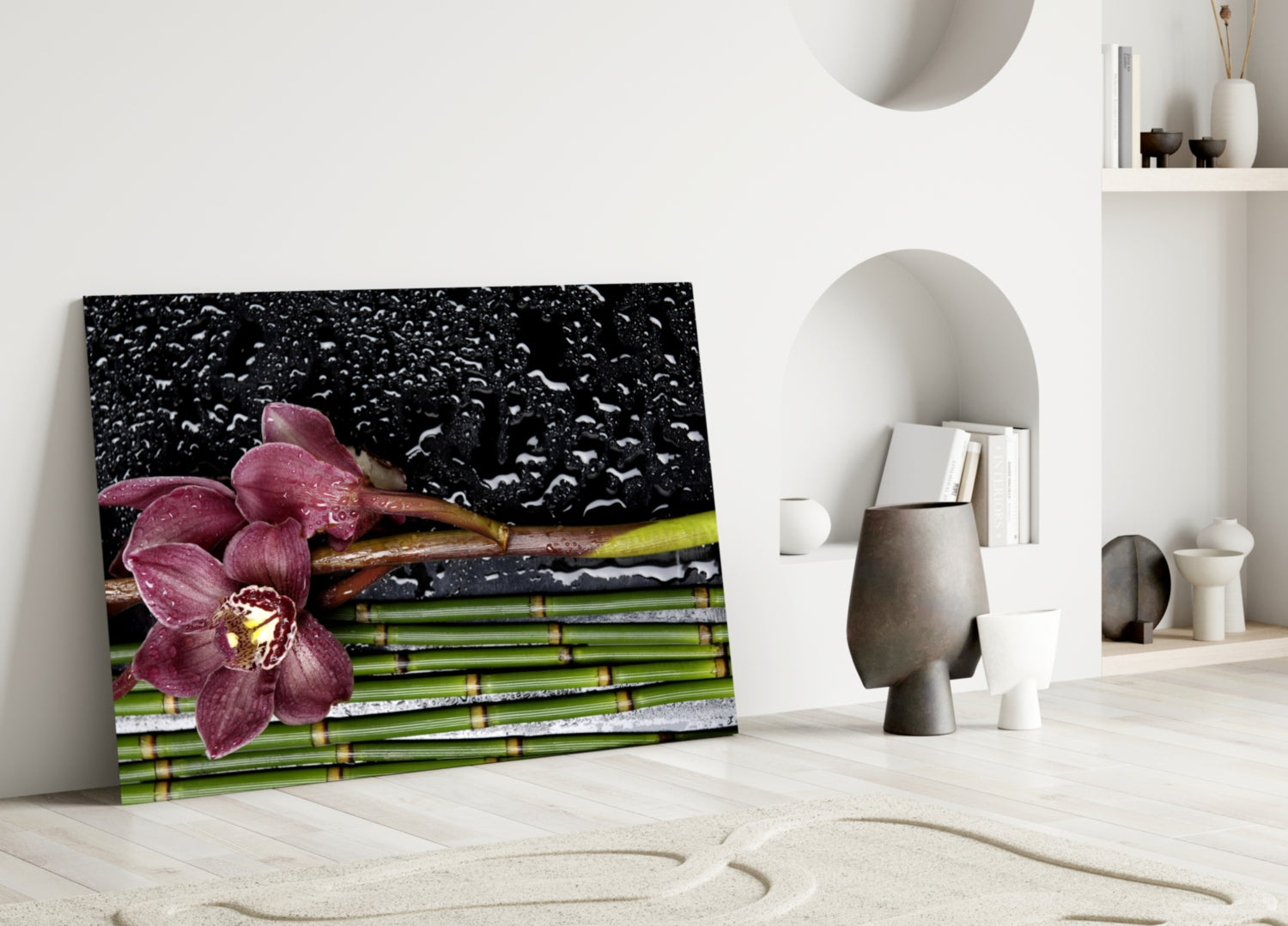 Spa Glass Wall Art