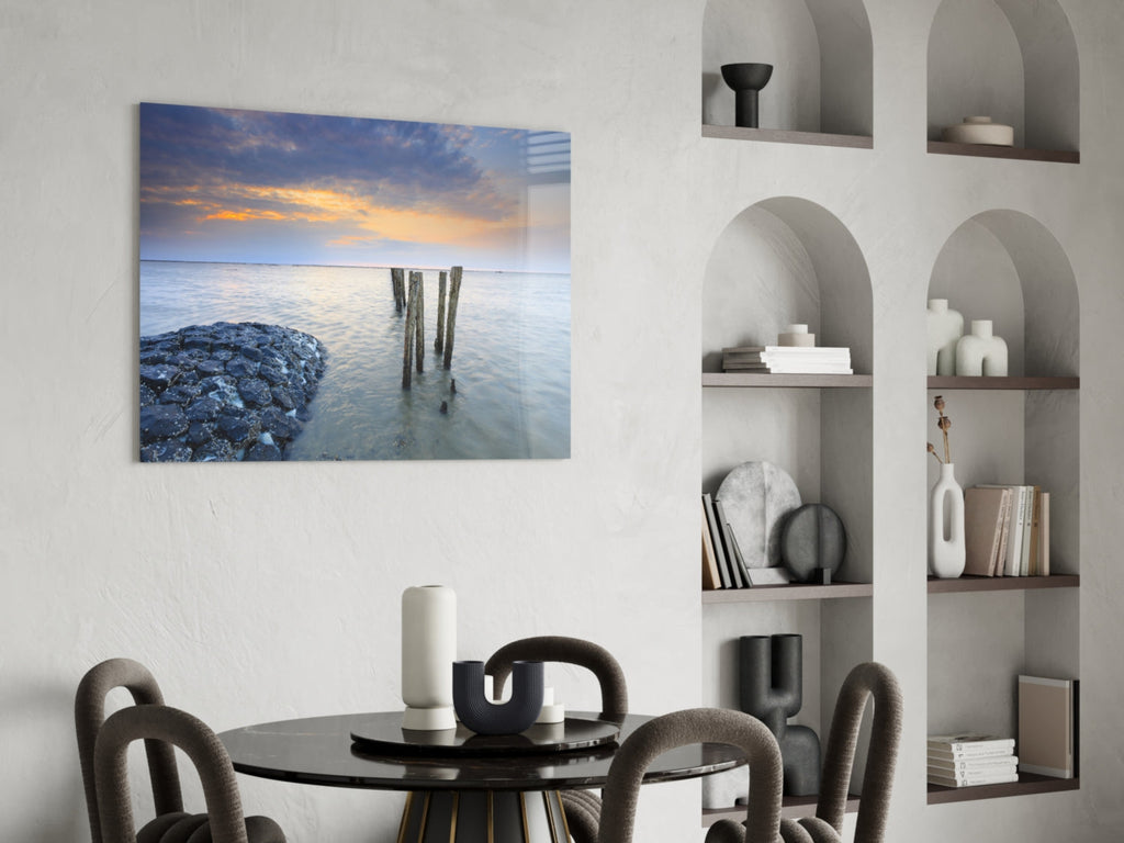 Sunset Glass Wall Art