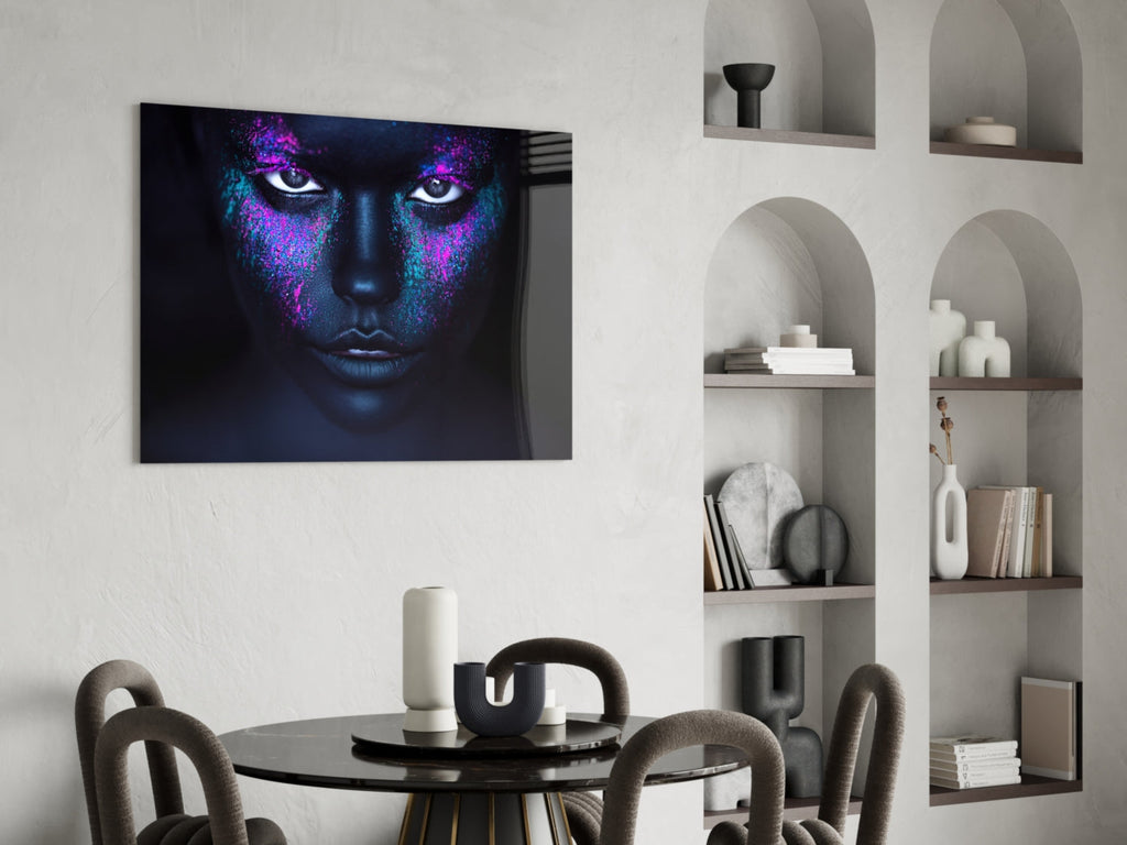 Woman Portrait Glass Wall Art