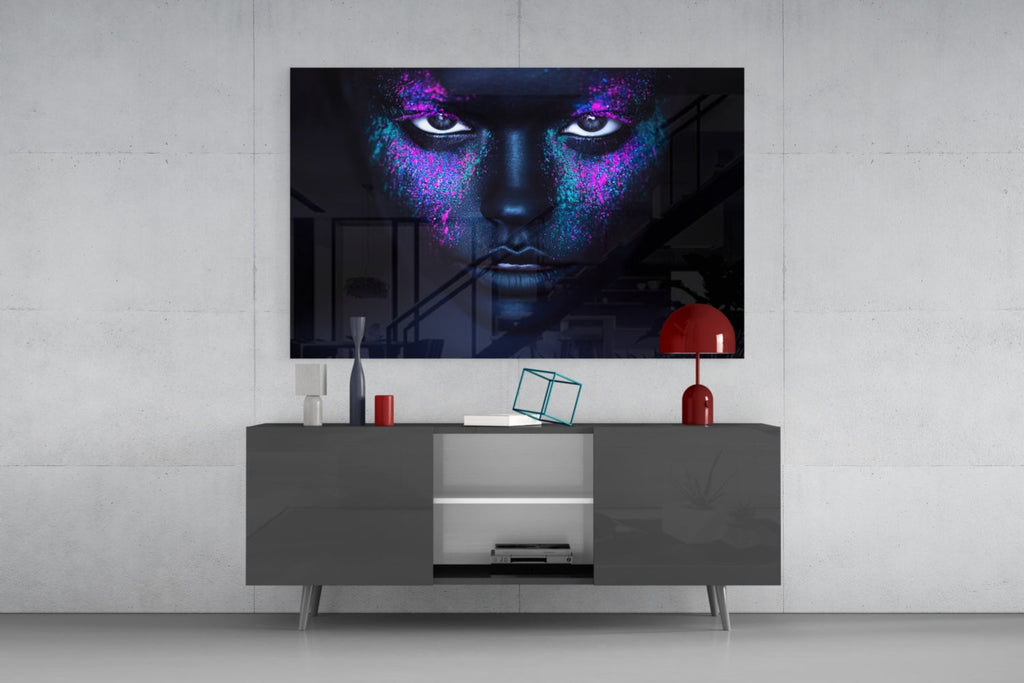 Woman Portrait Glass Wall Art