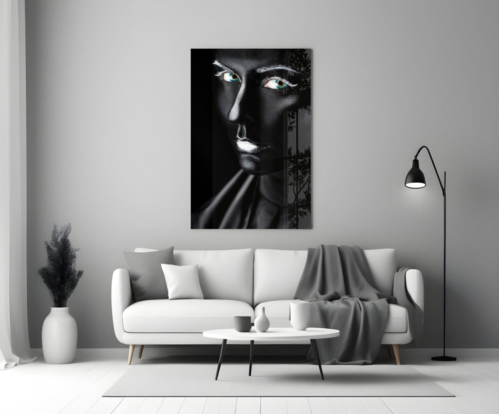 Female Portrait 11 Glass Wall Art