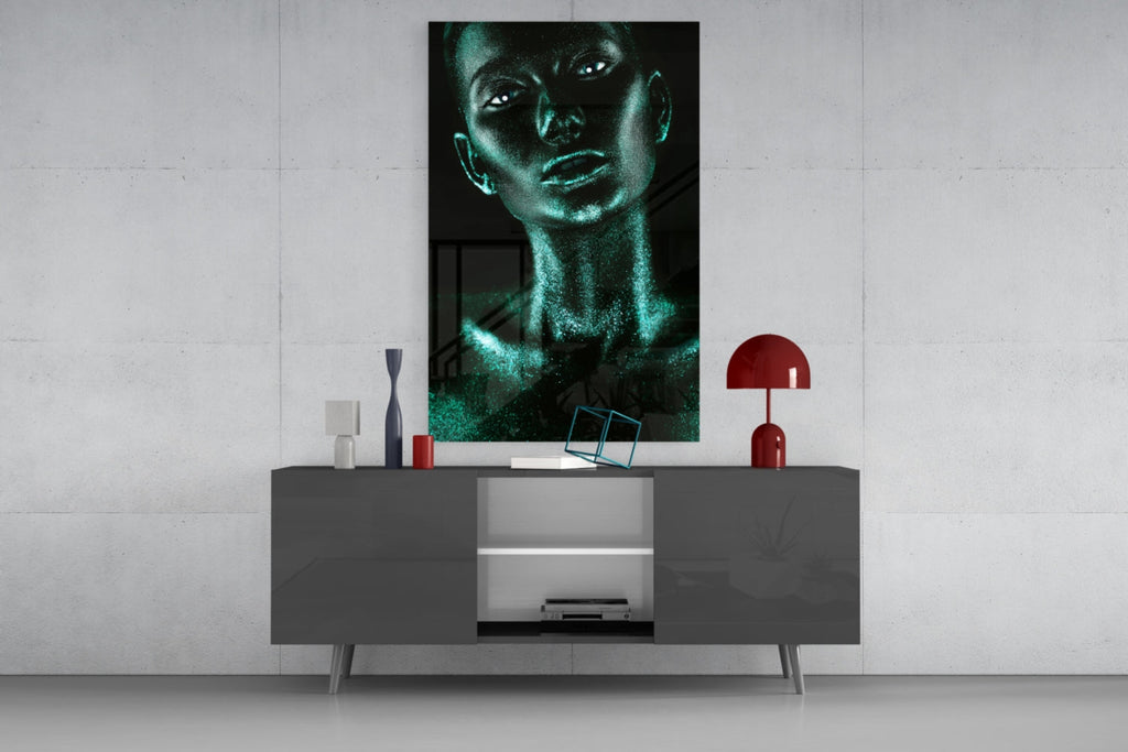 Woman Glass Wall Art
