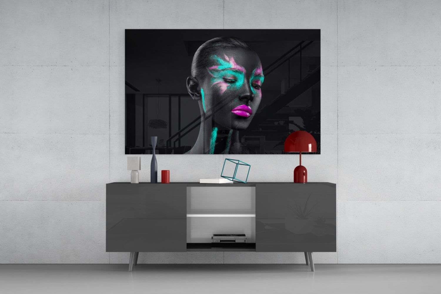 Woman Glass Wall Art