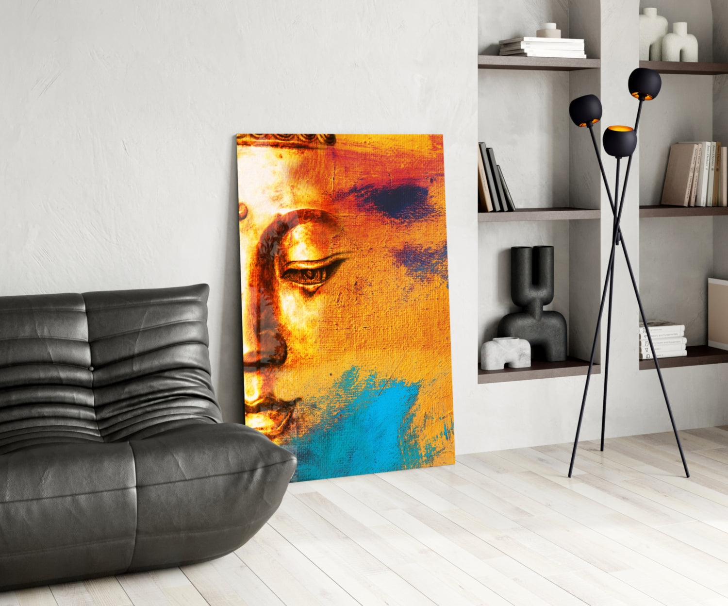 Buddha Portrait Glass Wall Art