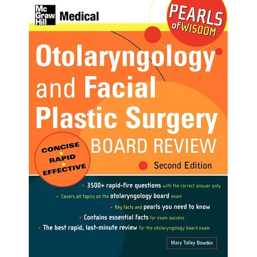Otolaryngology and Facial Plastic Surgery Board Review - Paperback