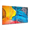 Dance of Colors 4 Pieces Mega Glass Wall Art (59"x36")