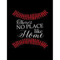 There's No Place Like Home: College Ruled Composition Notebook For Baseball Sports Fans - Paperback