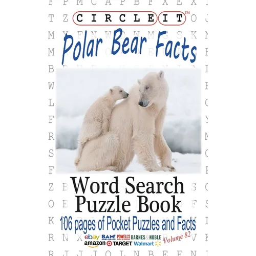 Circle It, Polar Bear Facts, Word Search, Puzzle Book - Paperback