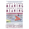 Meaning of Meaning - Paperback