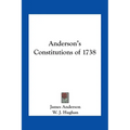 Anderson's Constitutions of 1738 - Paperback
