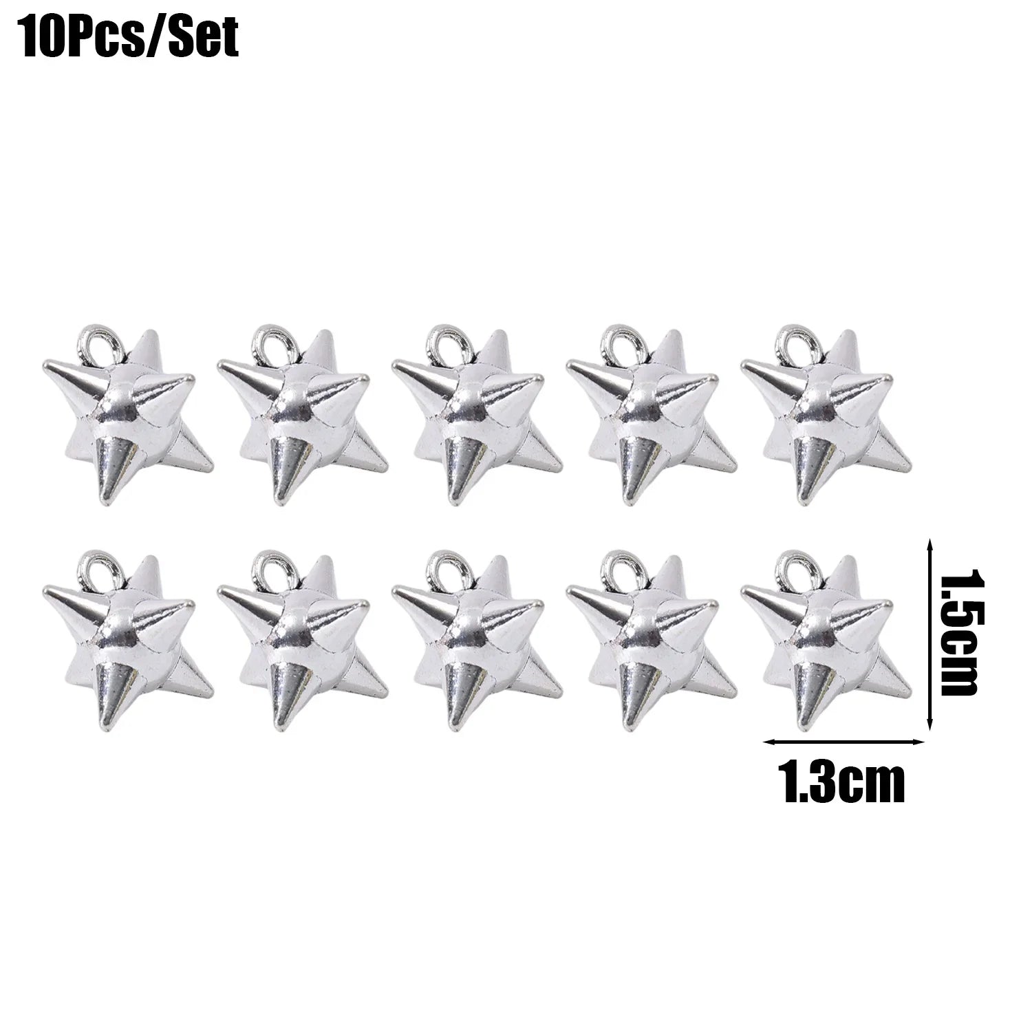 Punk Rock Aesthetic Spike Morning Star Rivet Dangle Charms Jewelry Making Gothic Spiky Ball Pendant Charms DIY Jewelry Findings