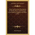 A New And Accurate Description Of All The Direct And Principal Cross Roads In England And Wales (1781) - Paperback