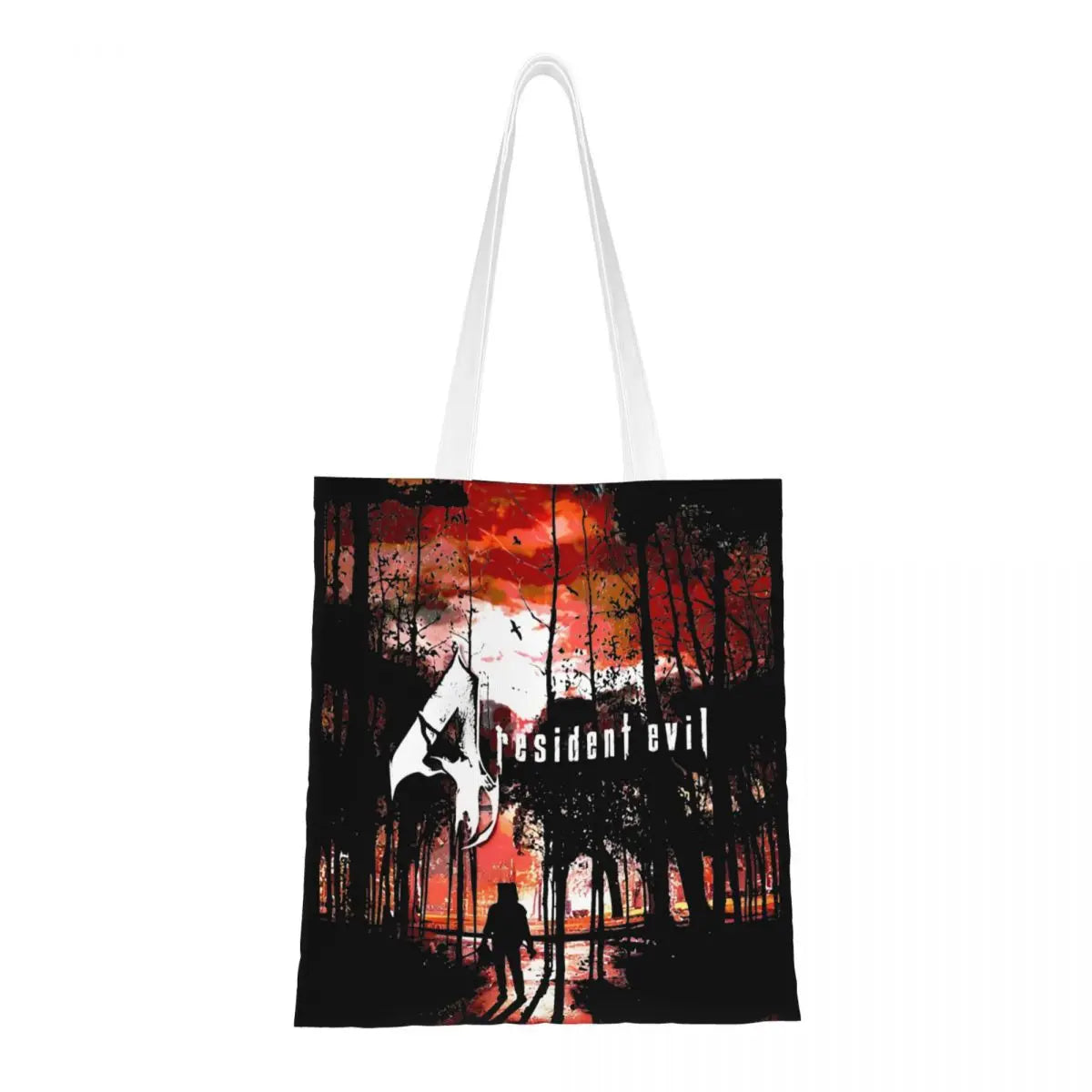 Tote Bag Womens Large Beige Canvas Floral Grow Positive Thoughts Reusable