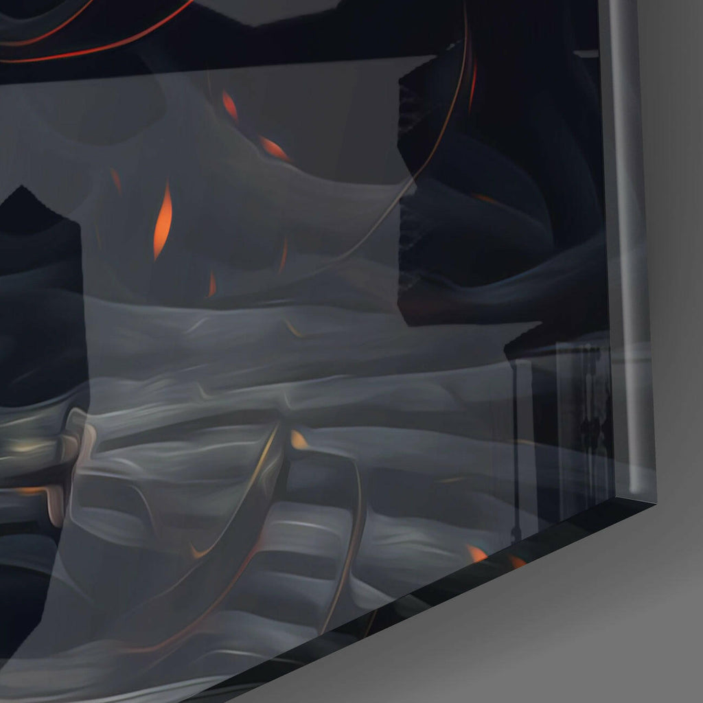 The Wrath of the Woman Glass Wall Art  || Designer Collection