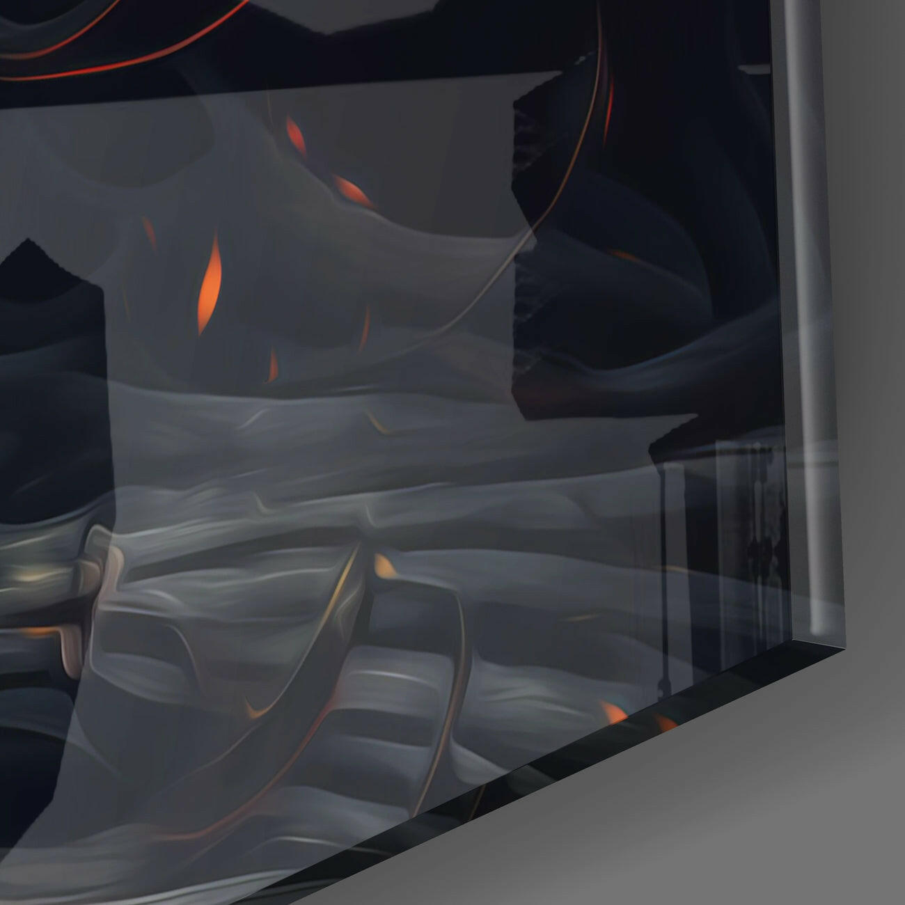 The Wrath of the Woman Glass Wall Art  || Designer Collection