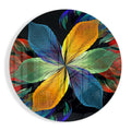 Colorful Flower Glass Wall Art