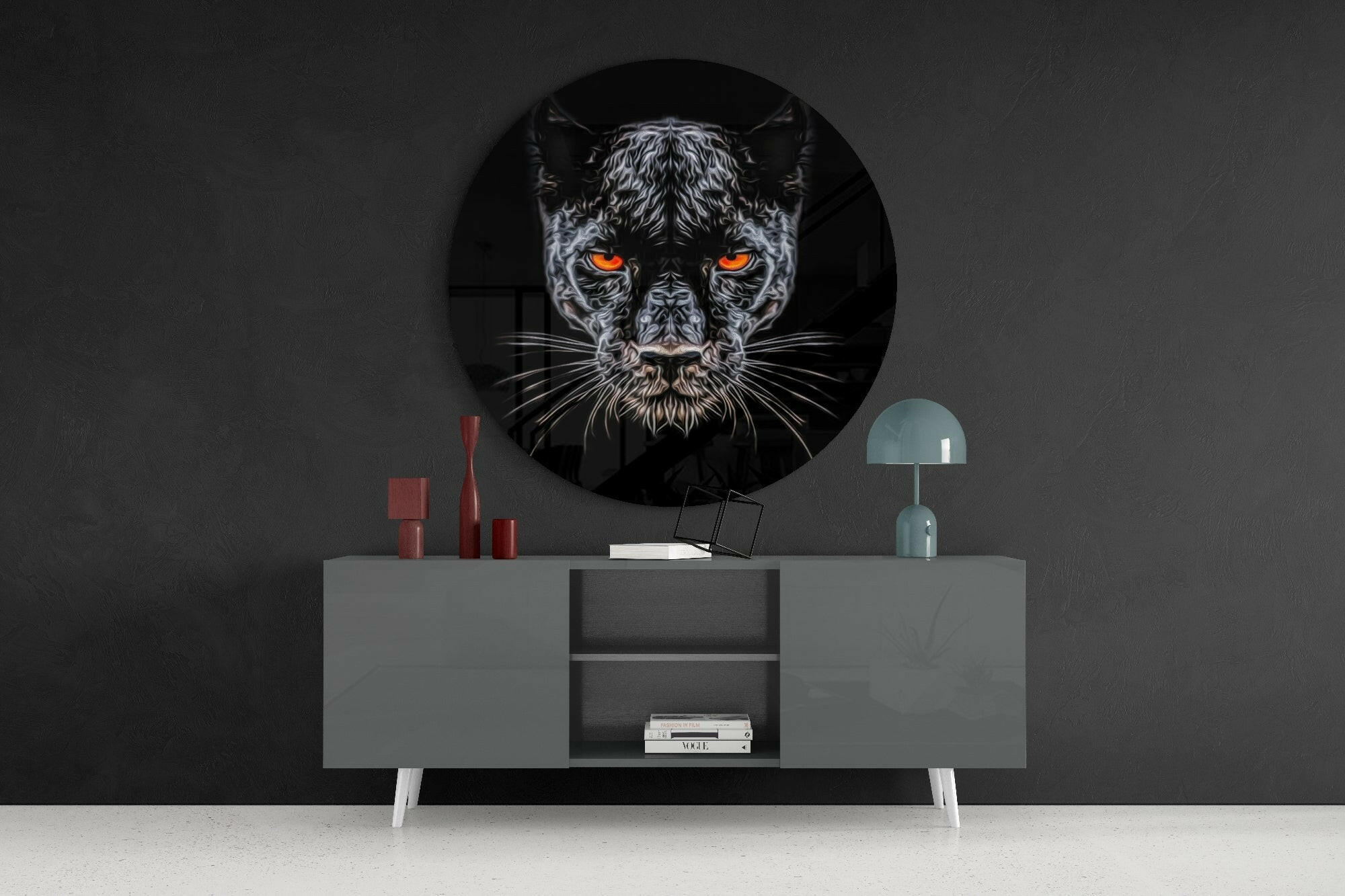 Puma Glass Wall Art