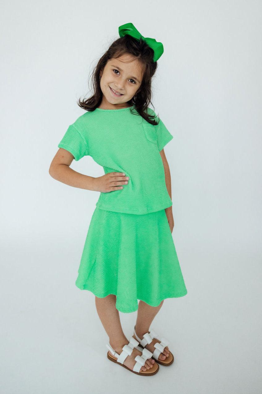 Seafoam Green Scrunchy Twirl Skort