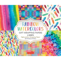 Rainbow Watercolors Gift Wrapping Papers - 6 Sheets: 24 X 18 Inch Wrapping Paper - Paperback