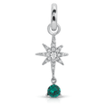 May Emerald Birthstone Charm - Star