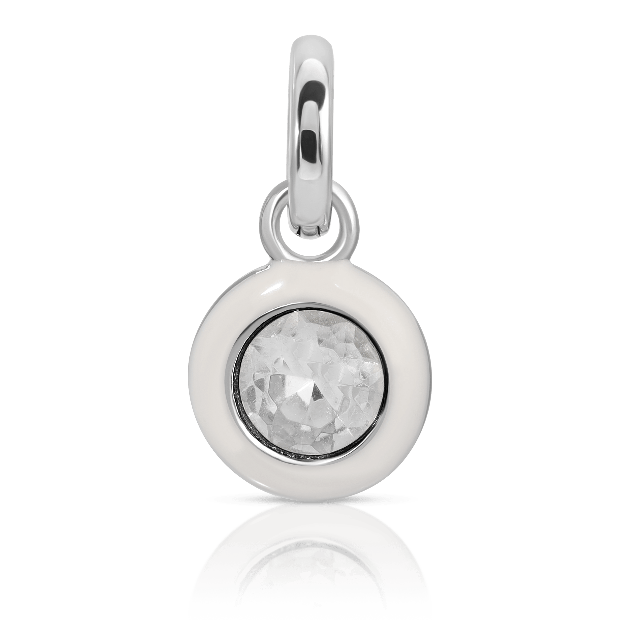 April Diamond Birthstone Charm - Round