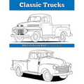 Classic Trucks: Adult Coloring Book - Paperback