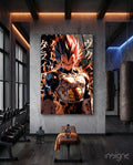 Vegeta: Saiyan Prince Glass Wall Art || Designer Collection