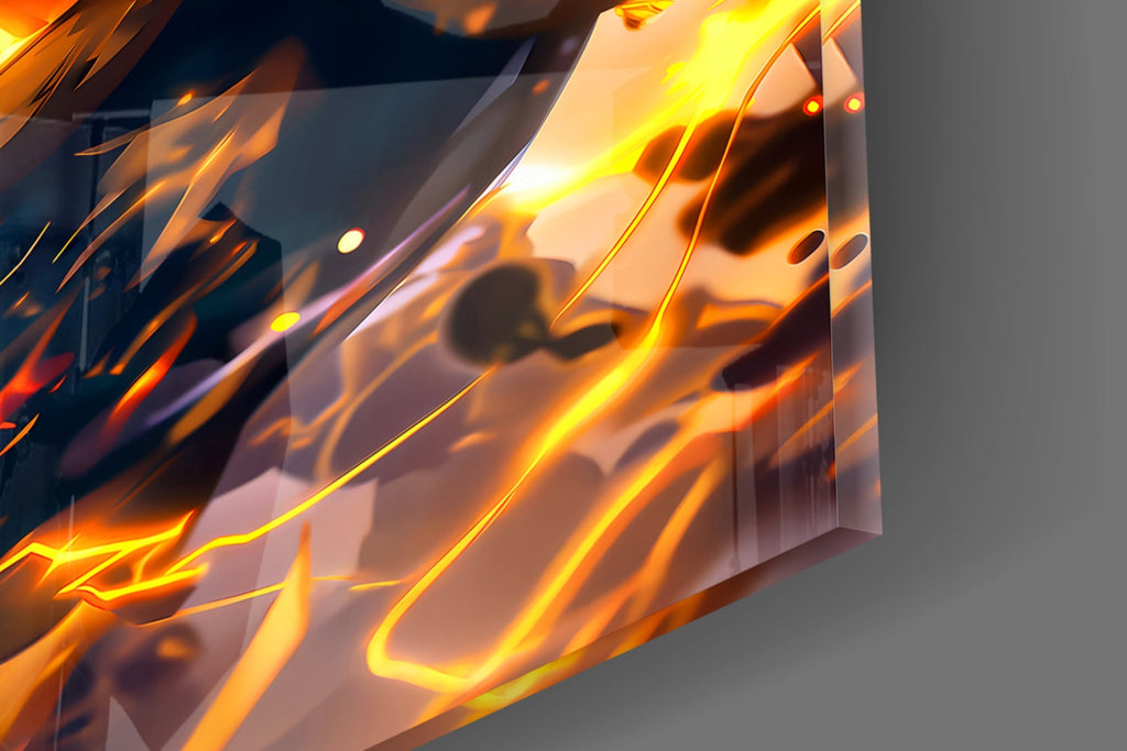 Super Saiyan Gohan Glass Wall Art || Designer Collection