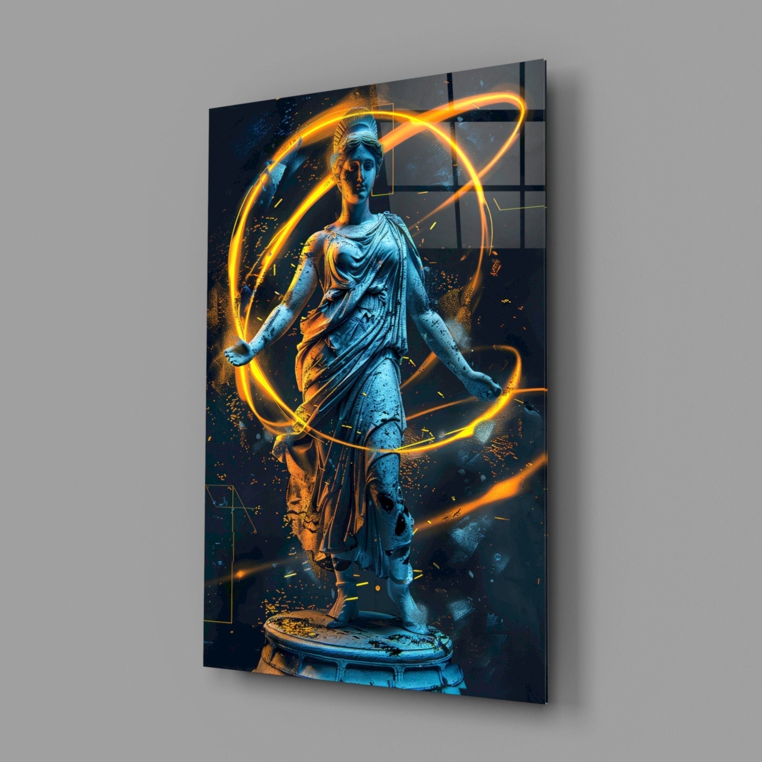 Neon Venus Glass Wall Art || Designer Collection