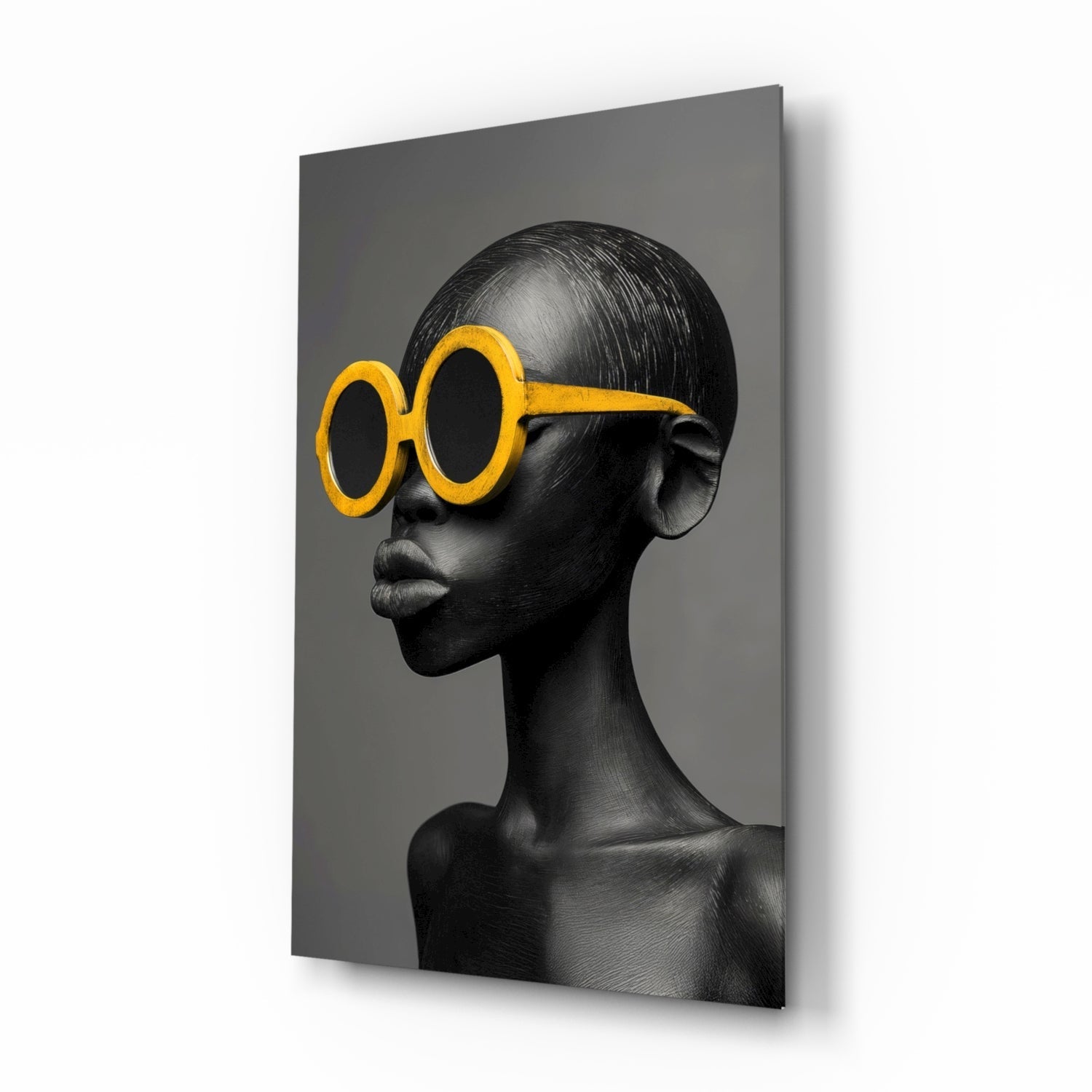 Faces of Colors Glass Wall Art || Designer Collection