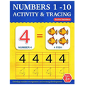 Numbers 1-10: Activity and Tracing Workbook for Kids Ages 3-5 - Paperback