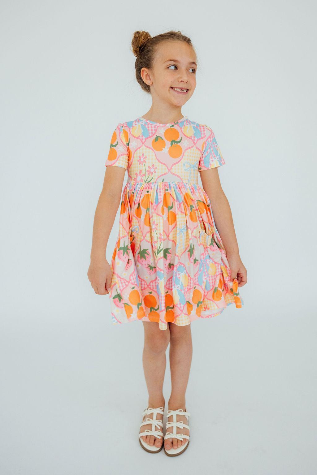 Summer Picnic S/S Pocket Twirl Dress