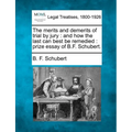 The Merits and Demerits of Trial by Jury: And How the Last Can Best Be Remedied: Prize Essay of B.F. Schubert. - Paperback