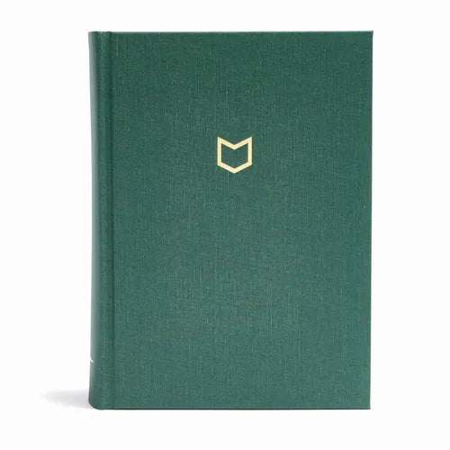 CSB He Reads Truth Bible, Evergreen Cloth Over Board Indexed: Black Letter, Wide Margins, Notetaking Space, Reading Plans, Sewn Binding, Two Ribbon Ma - Hardcover