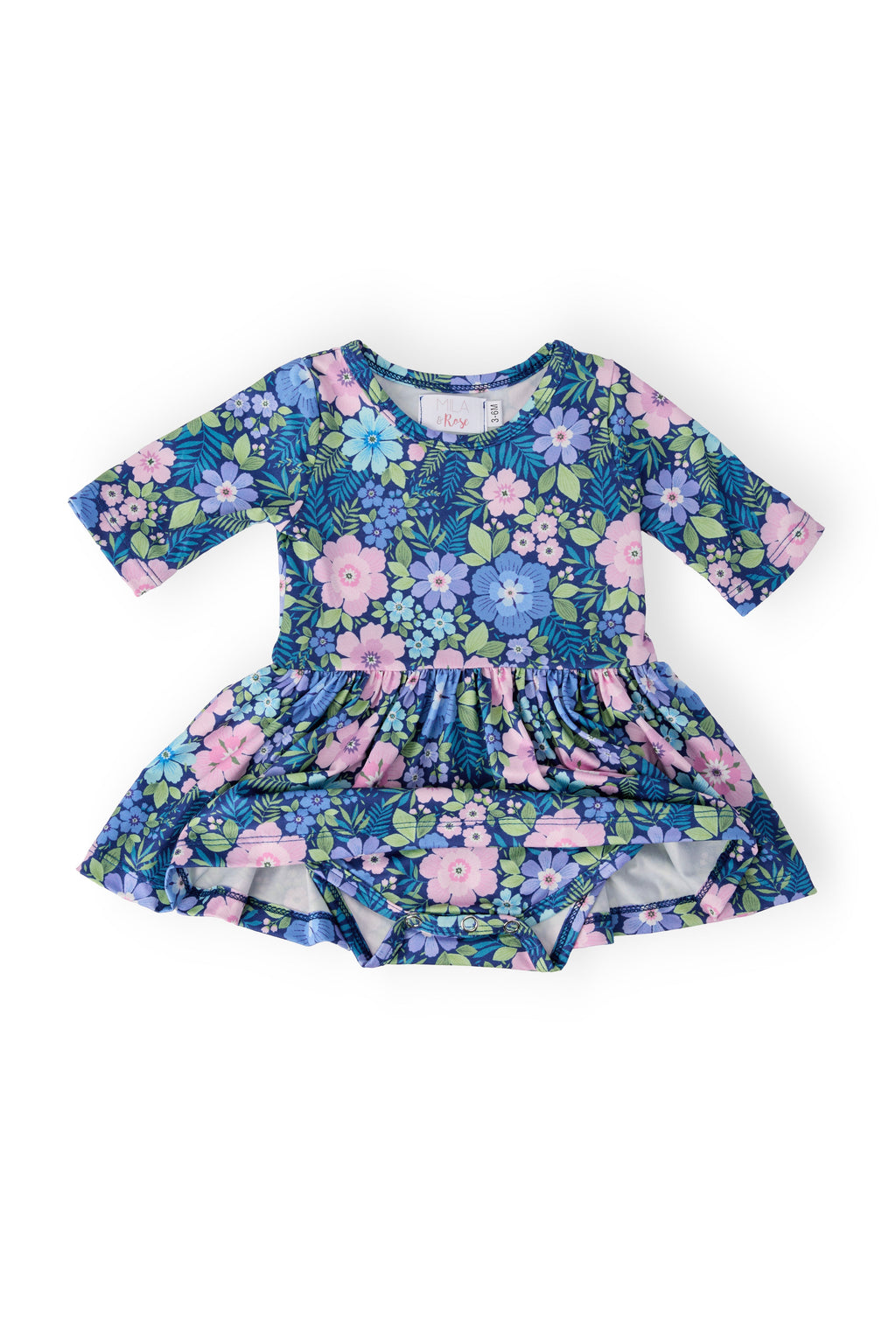 Whimsy 3/4 Sleeve Twirl Bodysuit