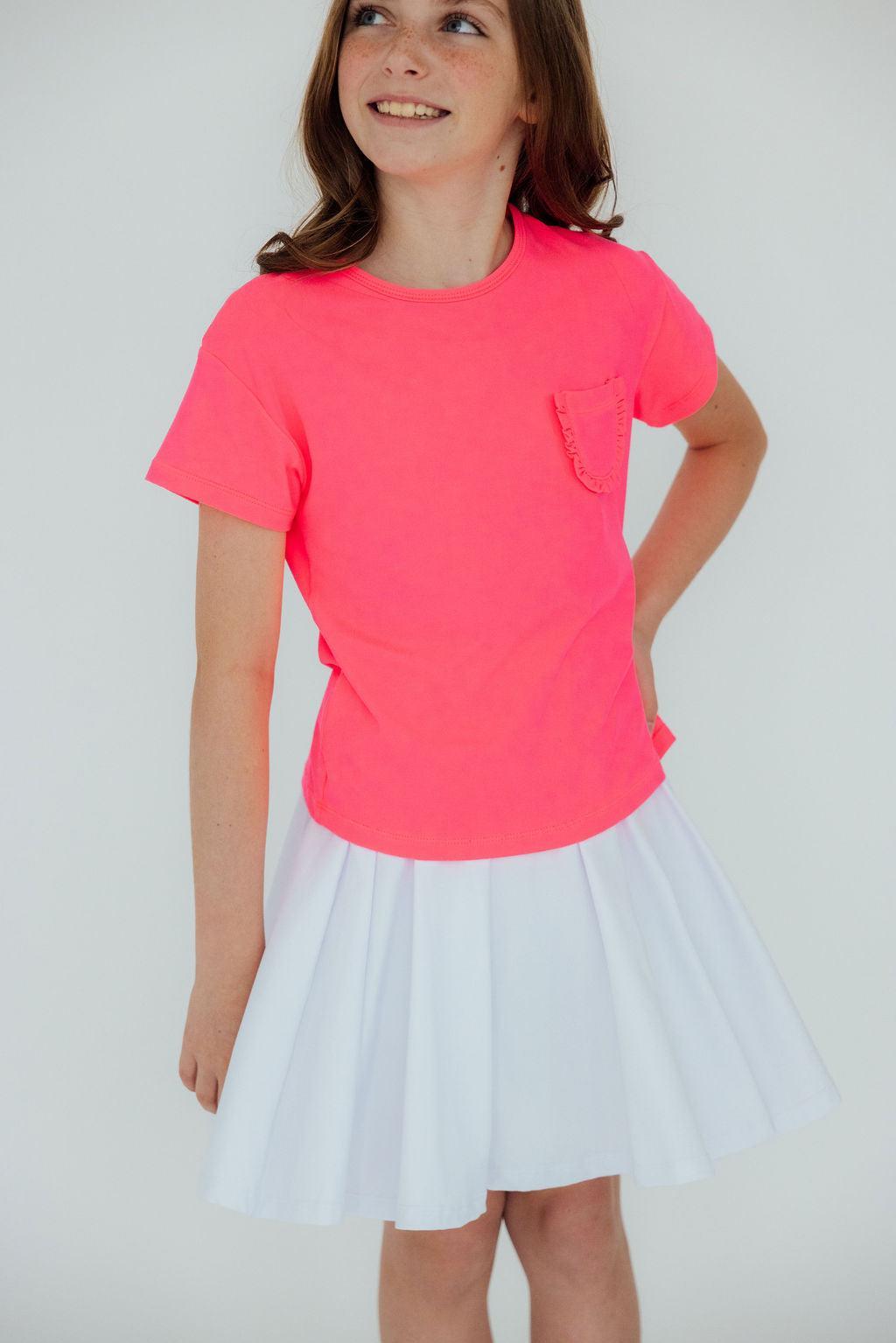 White Twirl Skort