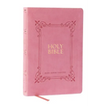 KJV Holy Bible: Large Print with 53,000 Center-Column Cross References, Pink Leathersoft, Red Letter, Comfort Print: King James Version - Imitation Leather