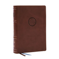 Life in Christ Bible: Discovering, Believing, and Rejoicing in Who God Says You Are (Nkjv, Brown Leathersoft, Thumb Indexed, Red Letter, Comfort Print - Imitation Leather