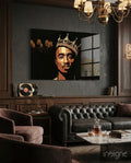 Tupac Shakur Glass Wall Art
