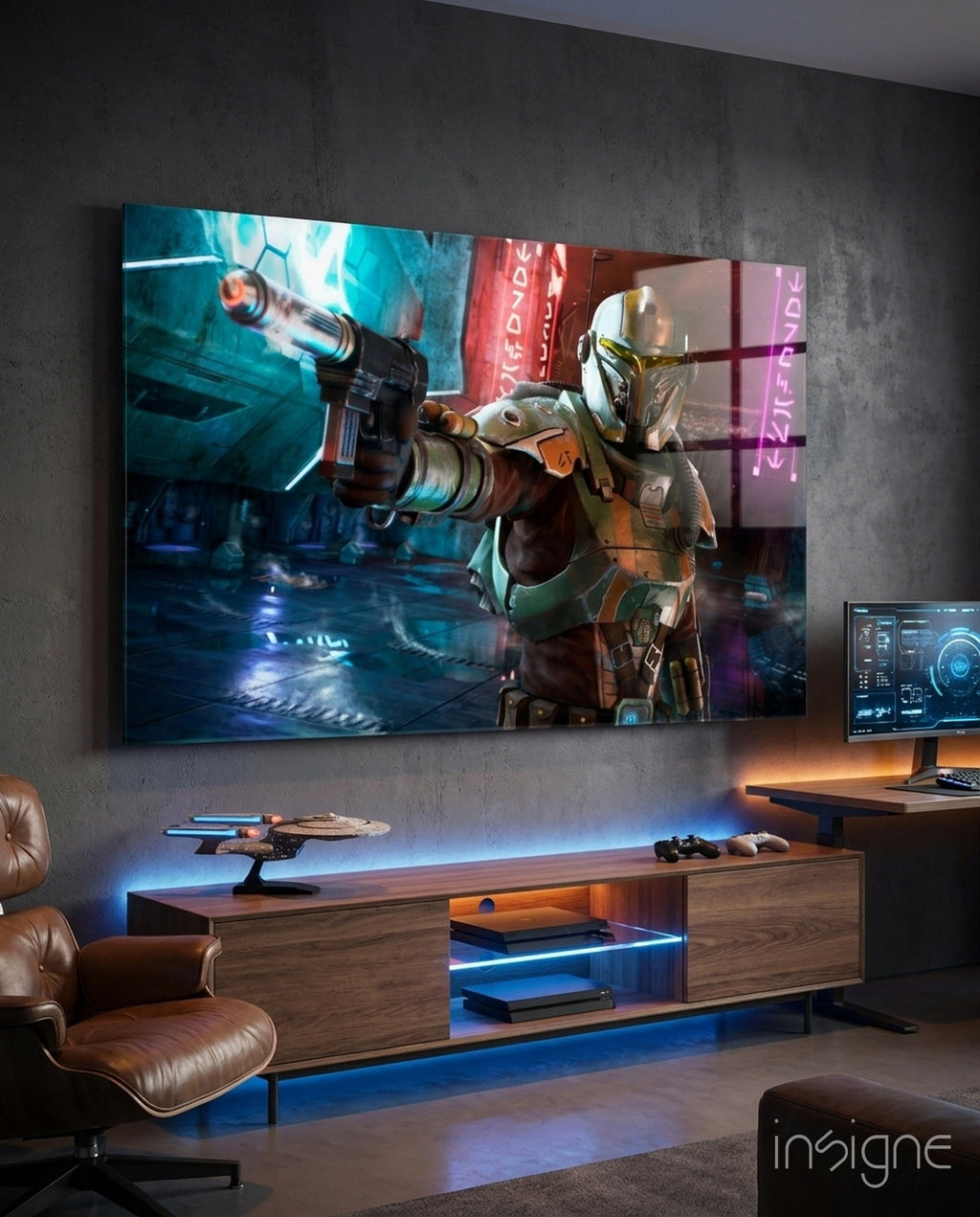Mandalorian - Old Republic Glass Wall Art