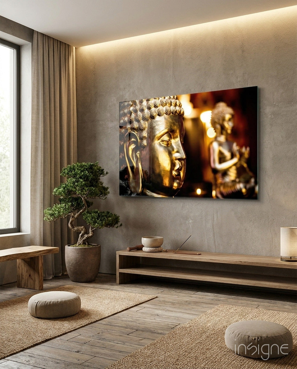 Buddha Glass Wall Art