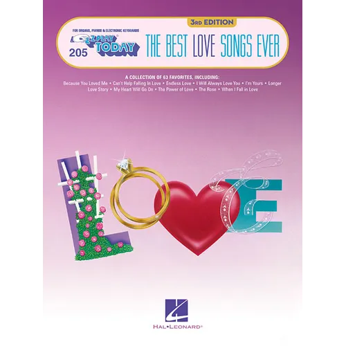 The Best Love Songs Ever: E-Z Play Today Volume 205 - Paperback