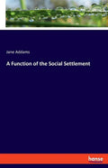 A Function of the Social Settlement - Paperback